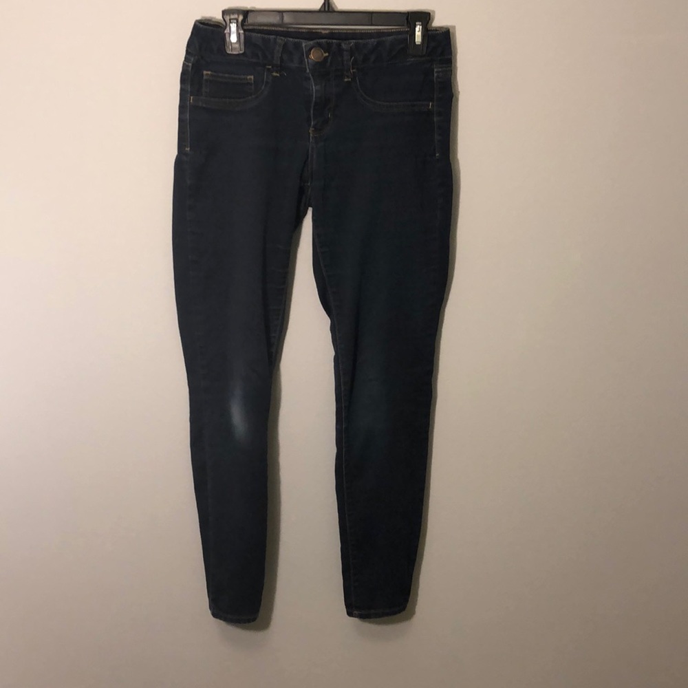 Dark blue jeans